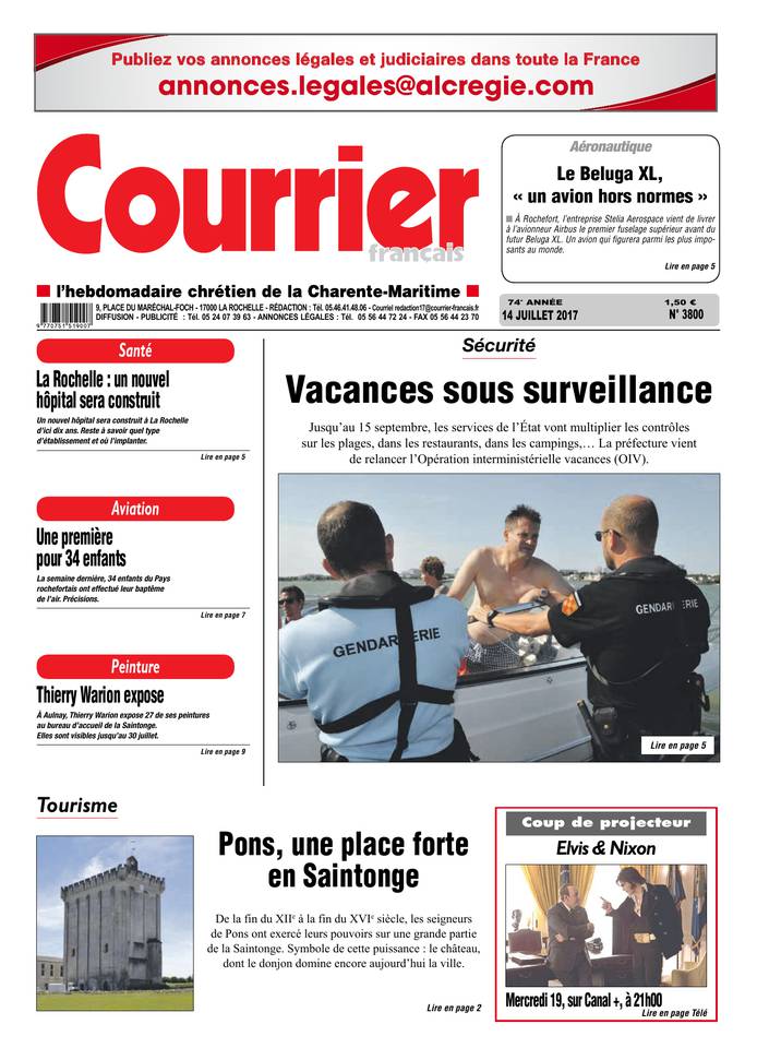 Courrier Français 14 juillet 2017 Courrier Français du 14 juillet 2017 à télécharger sur iPad