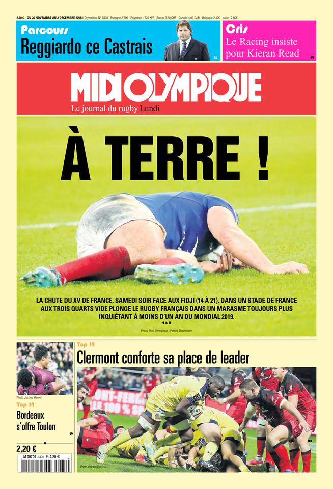Midi Olympique Rouge 26 novembre 2018 Midi Olympique Rouge N°5470 du 26 novembre 2018 à télécharger sur iPad