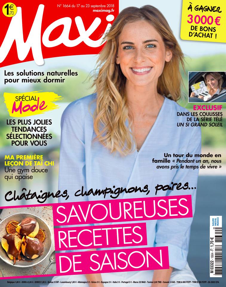 MAXI 17 septembre 2018 Abonnement à Maxi Pas Cher avec le BOUQUET ePresse.fr