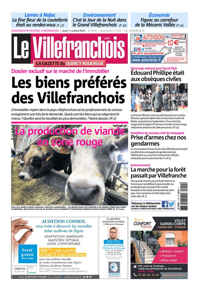 Le Villefranchois 11 octobre 2018 Le Villefranchois du 11 octobre 2018