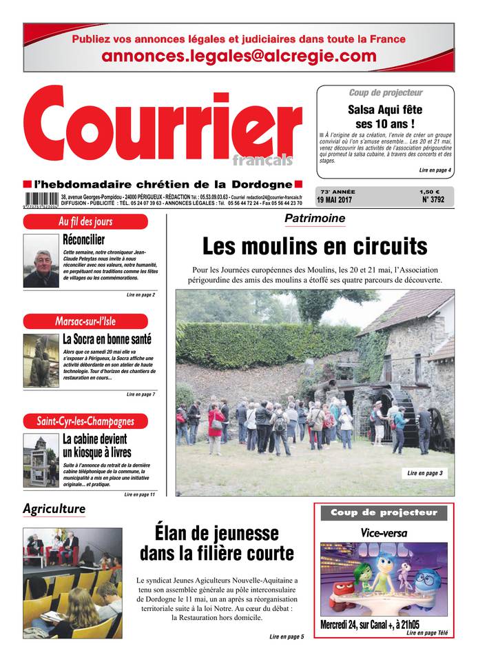 Courrier Français 19 mai 2017 Courrier Français du 19 mai 2017 à télécharger sur iPad
