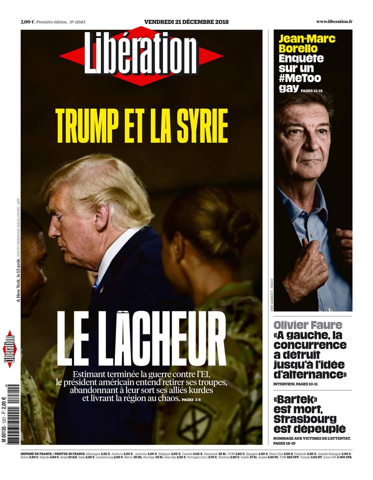 Libération 21 décembre 2018 Libération du 21 décembre 2018 à télécharger sur iPad