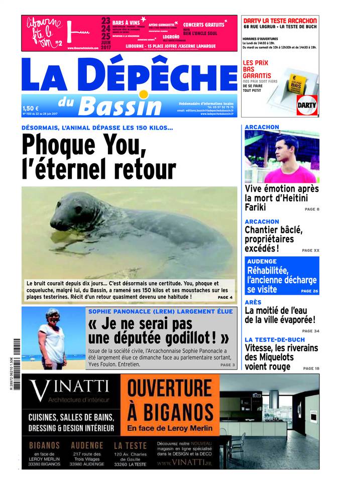 La Dépêche du Bassin 21 juin 2017 Abonnement La Dépêche du Bassin Pas Cher avec BOUQUET INFO ePresse.fr