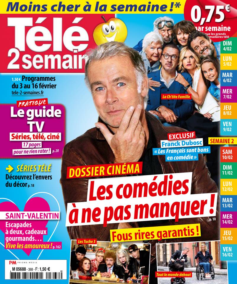 Télé 2 Semaines 29 janvier 2018 Télé 2 Semaines N°368 du 29 janvier 2018 à télécharger sur iPad