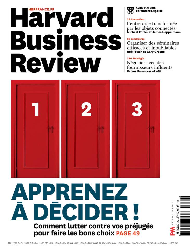 Harvard Business Review 10 mars 2016 Harvard Business Review N°14 du 10 mars 2016 à télécharger sur iPad