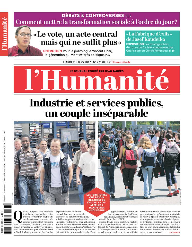 L'Humanité 21 mars 2017 L'Humanité du 21 mars 2017 à télécharger sur iPad