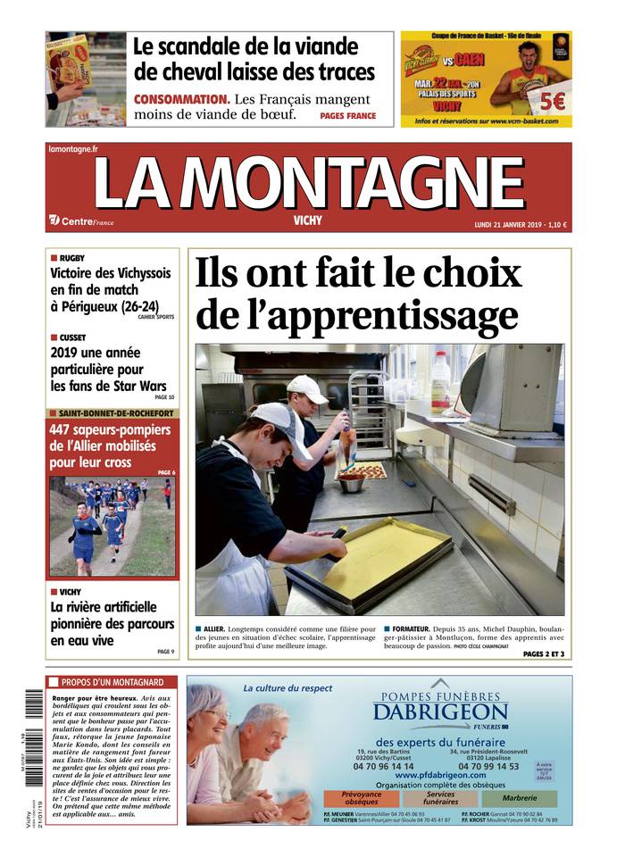 La Montagne 21 janvier 2019 Abonnement La Montagne Pas Cher avec le BOUQUET INFO ePresse.fr