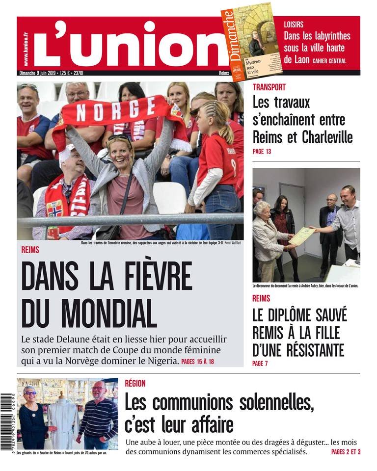 L'Union Ardennes 09 juin 2019 L'Union Ardennes du 09 juin 2019 à télécharger sur iPad