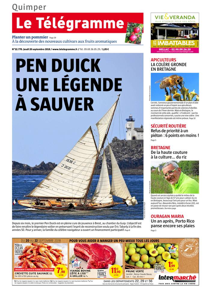 Le Télégramme 20 septembre 2018 Abonnement Le Télégramme Pas Cher avec BOUQUET INFO ePresse.fr