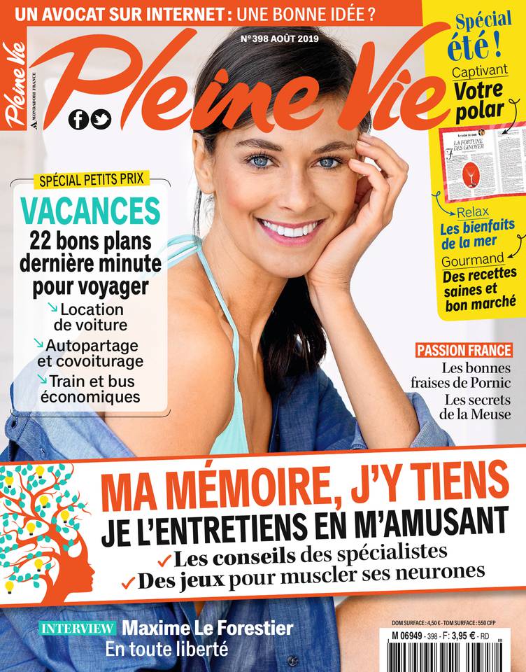 Pleine Vie 08 juillet 2019 Abonnement Pleine Vie Pas Cher avec le BOUQUET ePresse.fr