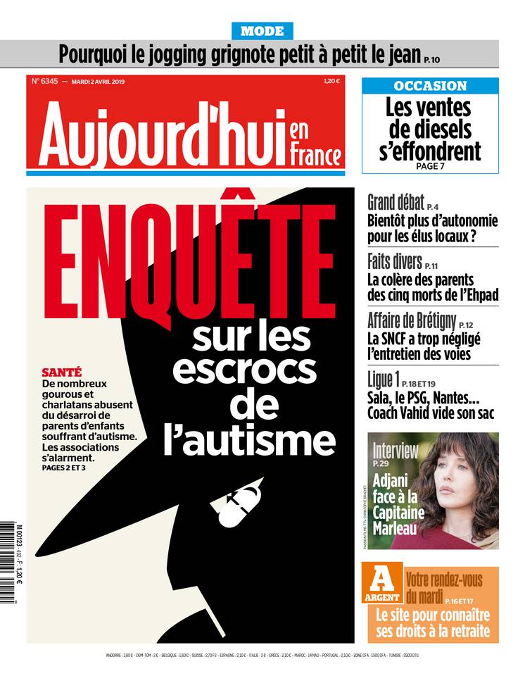 Aujourd'hui en France 02 avril 2019 Aujourd'hui en France du 02 avril 2019 à télécharger sur iPad