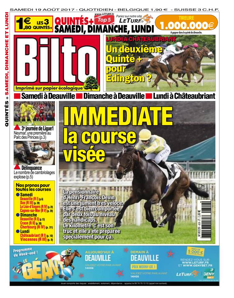 Bilto 19 août 2017 Abonnement Bilto Pas Cher avec le BOUQUET ePresse.fr