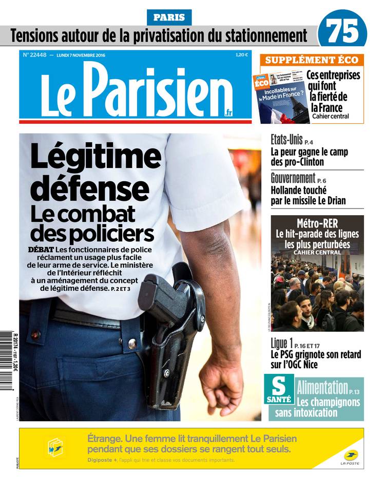 Le Parisien 07 novembre 2016 Le Parisien du 07 novembre 2016 à télécharger sur iPad
