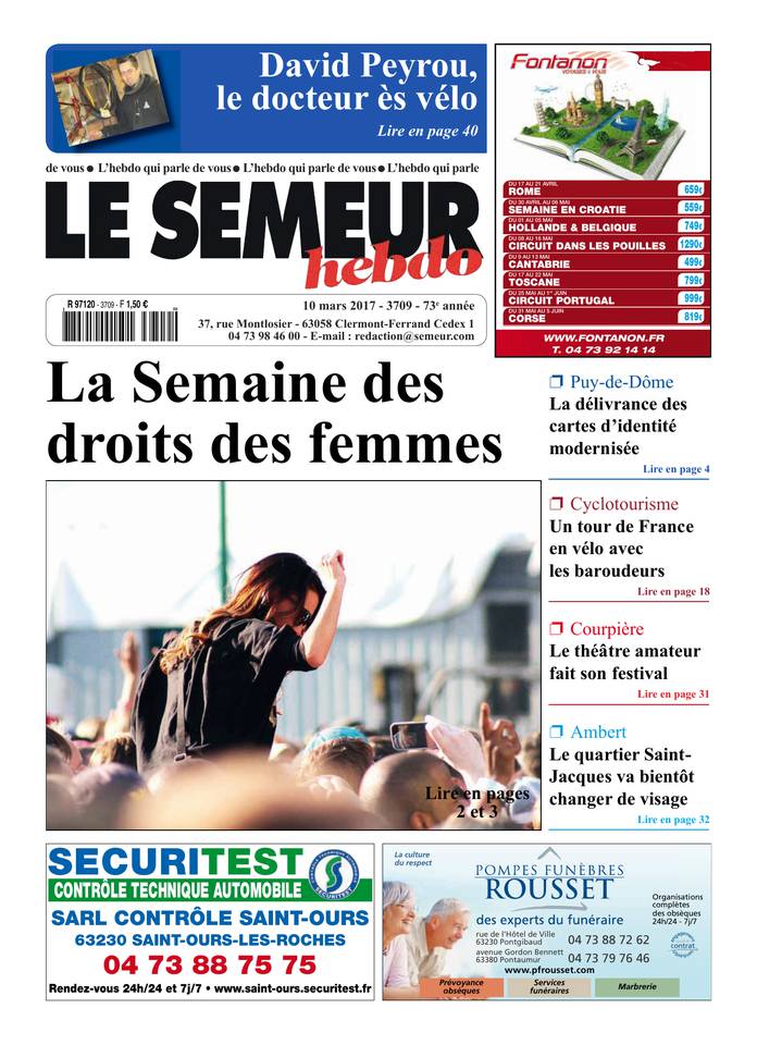 Le Semeur Hebdo 10 mars 2017 Le Semeur Hebdo du 10 mars 2017 à télécharger sur iPad