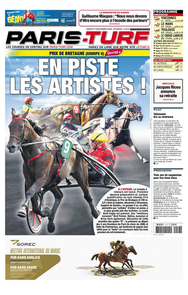 Paris Turf 17 novembre 2018 Abonnement Paris Turf Pas Cher avec le BOUQUET ePresse.fr