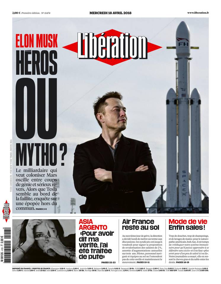 Libération 18 avril 2018 Libération du 18 avril 2018 à télécharger sur iPad