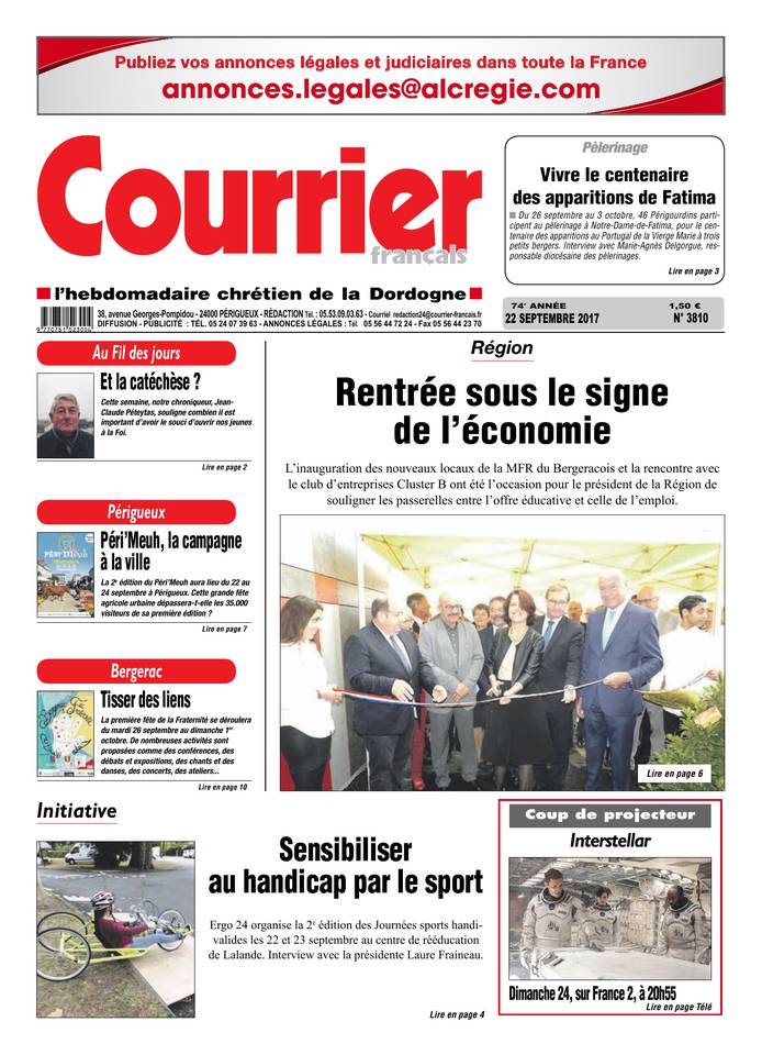 Courrier Français 22 septembre 2017 Courrier Français
