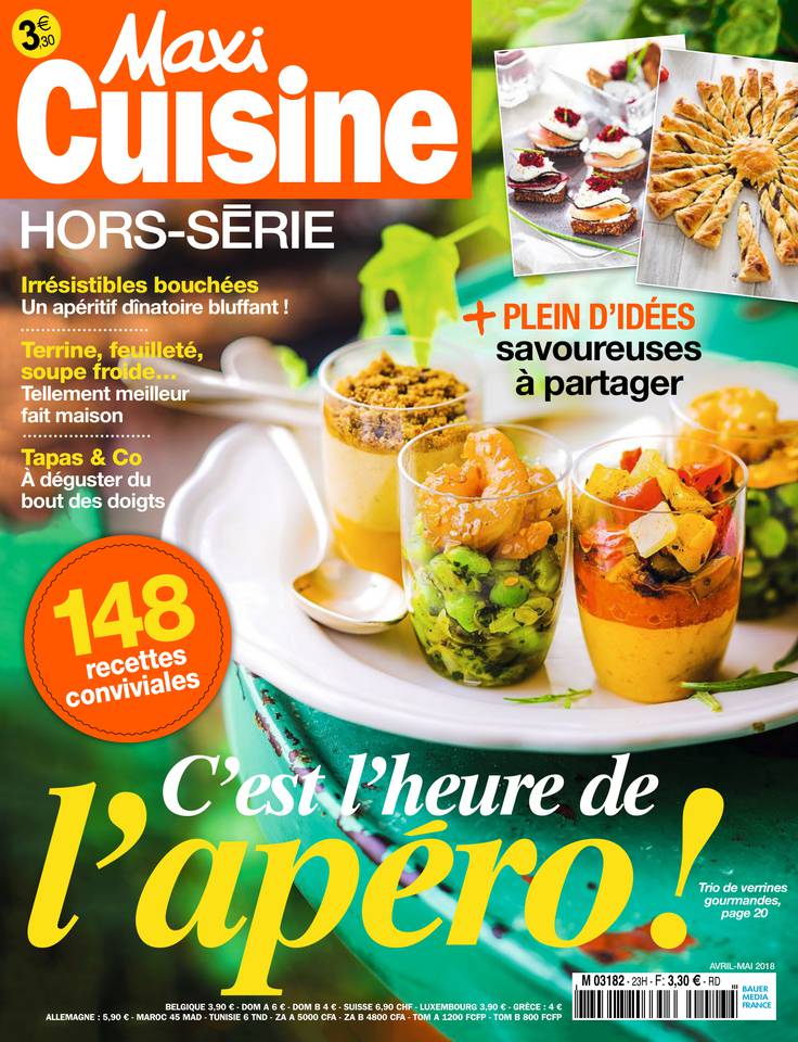 MAXI CUISINE HORS-SERIE 02 avril 2018 Abonnement à MAXI CUISINE HORS-SERIE Pas Cher avec le BOUQUET ePresse.fr