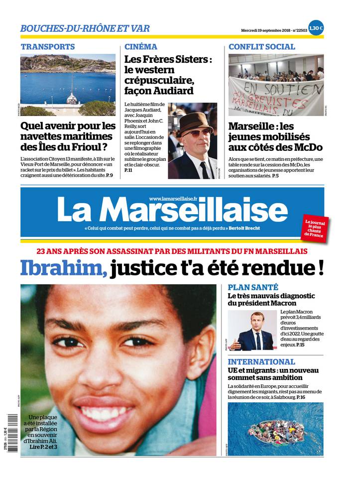 La Marseillaise 19 septembre 2018 Abonnement La Marseillaise Pas Cher avec BOUQUET INFO ePresse.fr