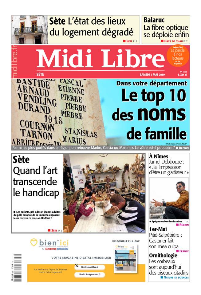 Midi Libre 04 mai 2019 Midi Libre du 04 mai 2019 à télécharger sur iPad