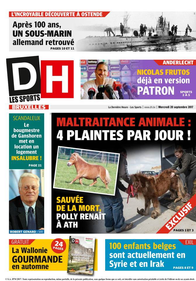 La Dernière Heure/Les Sports 20 septembre 2017 Abonnement La Dernière Heure/Les Sports Pas Cher avec le BOUQUET ePresse.fr