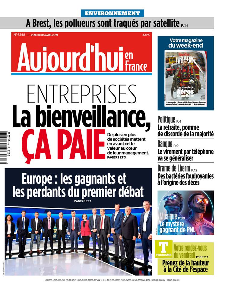 Aujourd'hui en France 05 avril 2019 Aujourd'hui en France du 05 avril 2019 à télécharger sur iPad