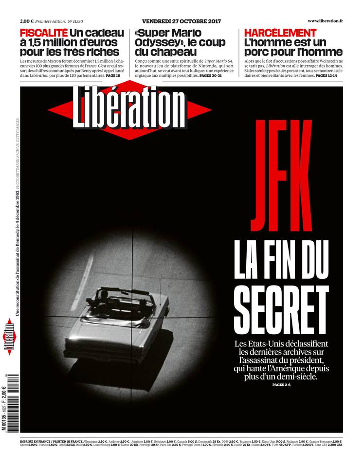 Libération 27 octobre 2017 Libération du 27 octobre 2017 à télécharger sur iPad