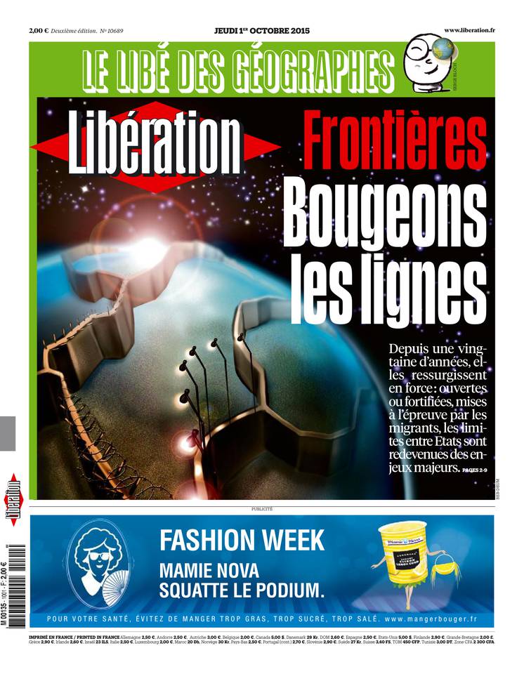 Libération 01 octobre 2015 Libération du 01 octobre 2015 à télécharger sur iPad