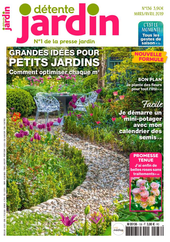 Détente Jardin 01 février 2019 Détente Jardin N°136 du 01 février 2019 à télécharger sur iPad