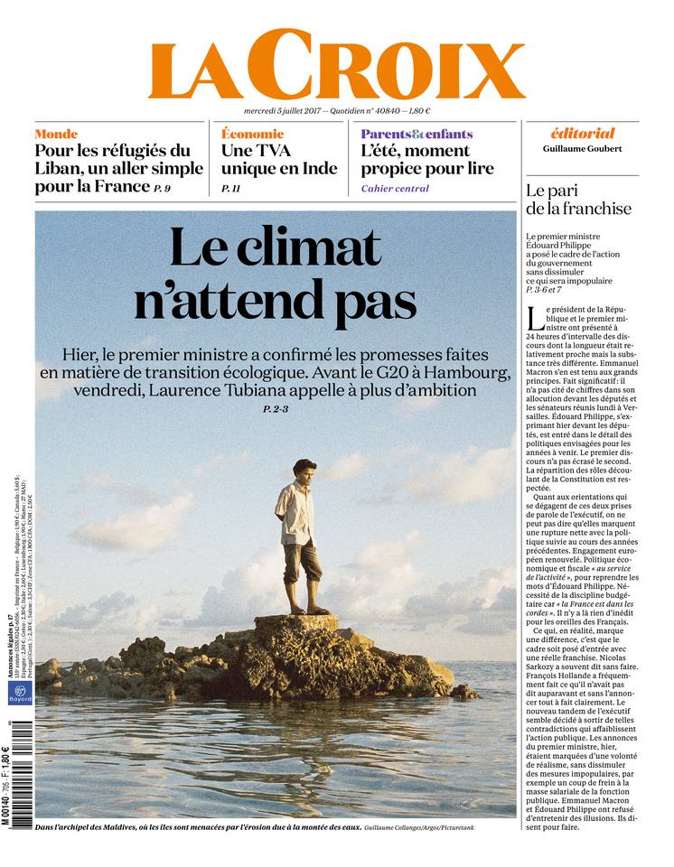 La Croix 05 juillet 2017 La Croix du 05 juillet 2017 à télécharger sur iPad