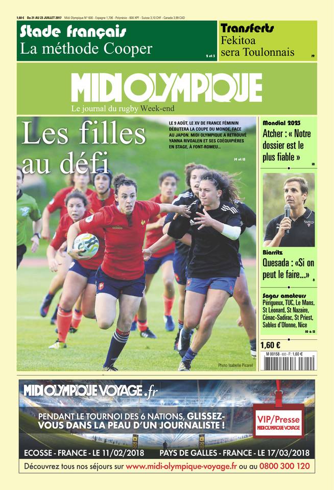 Midi Olympique Vert 21 juillet 2017 Midi Olympique Vert du 21 juillet 2017 à télécharger sur iPad