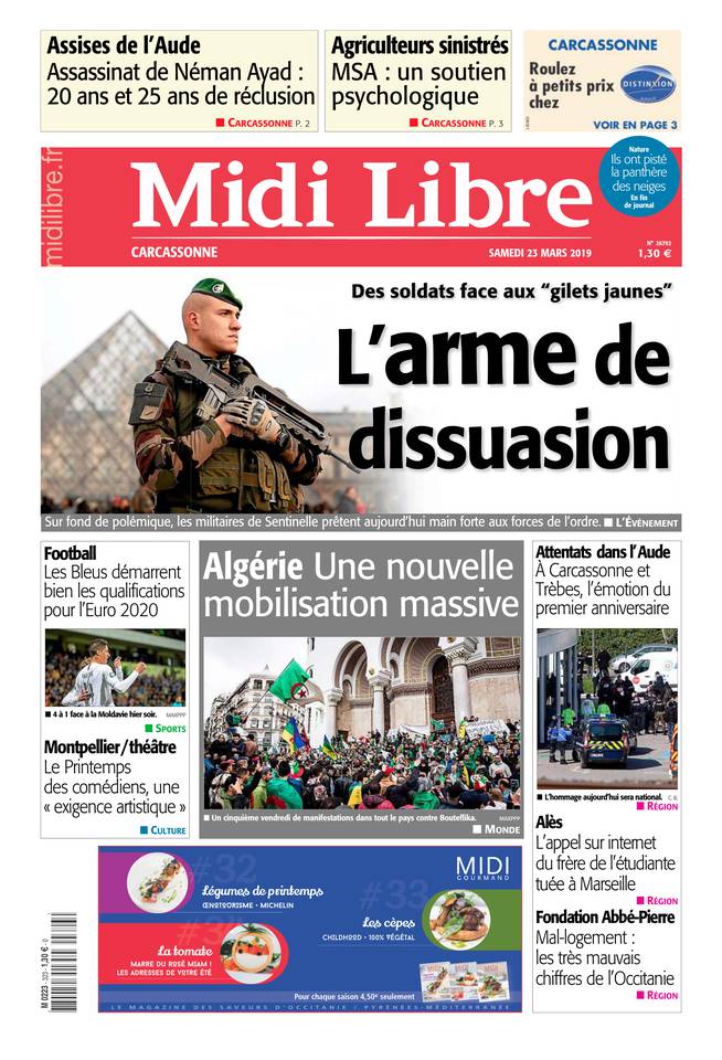 Midi Libre 23 mars 2019 Abonnement à Midi Libre Pas Cher avec le BOUQUET INFO ePresse.fr