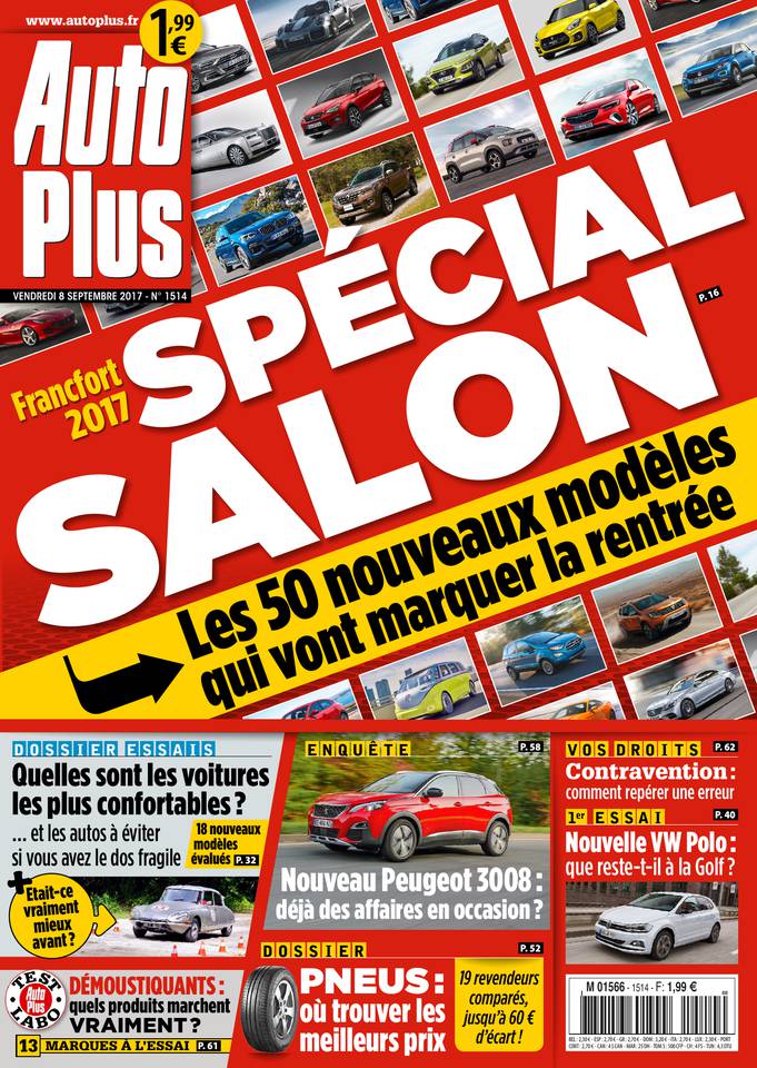 Auto Plus 08 septembre 2017 Auto Plus N°1514 du 08 septembre 2017 à télécharger sur iPad