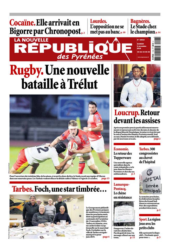 La Nouvelle République des Pyrénées 03 novembre 2018 La Nouvelle République des Pyrénées du 03 novembre 2018 à télécharger sur iPad