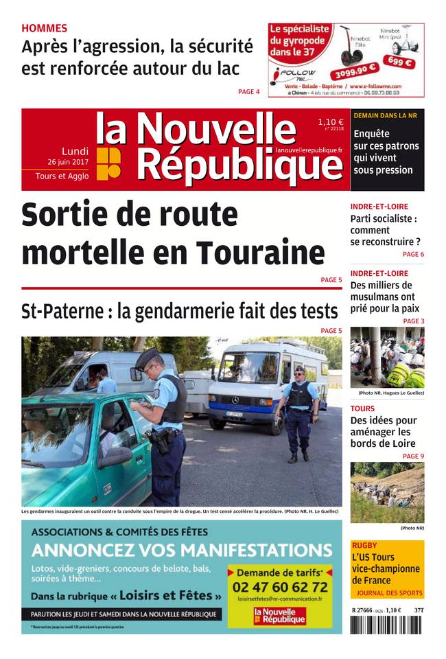 La Nouvelle République 26 juin 2017 Abonnement Nouvelle République Pas Cher avec le BOUQUET ePresse.fr