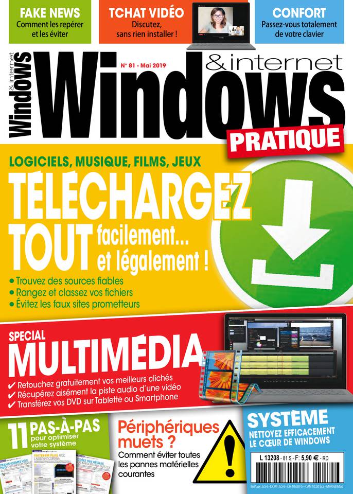 Windows & Internet Pratique 05 avril 2019 Abonnement Windows & Internet Pratique avec le BOUQUET ePresse.fr