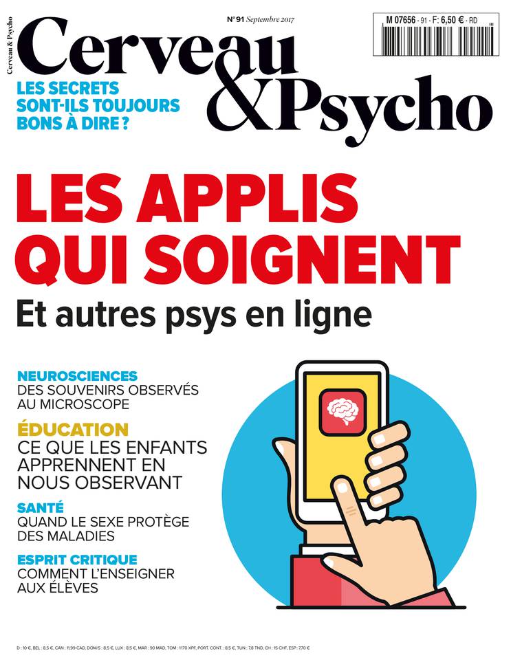 Cerveau & Psycho 18 août 2017 Abonnement Cerveau & Psycho Pas Cher avec le BOUQUET ePresse.fr