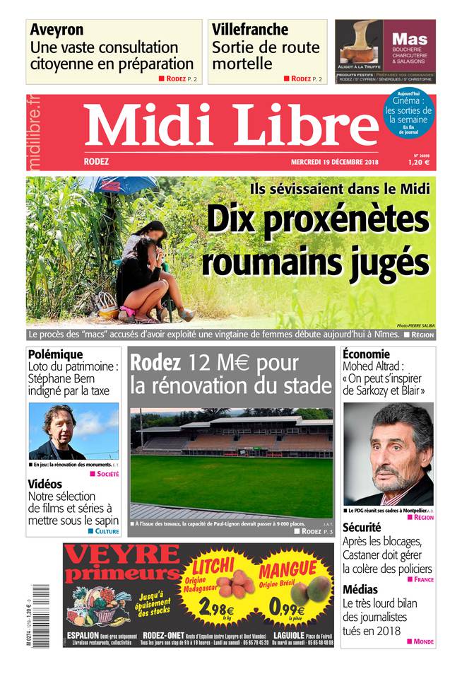 Midi Libre 19 décembre 2018 Abonnement à Midi Libre Pas Cher avec le BOUQUET INFO ePresse.fr