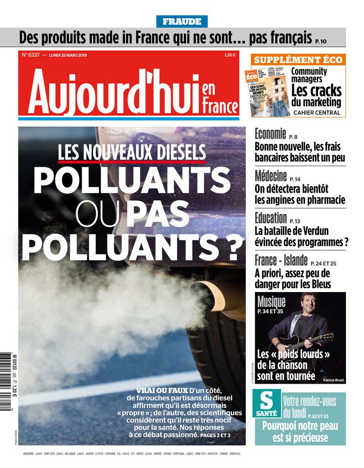 Aujourd'hui en France 25 mars 2019 Abonnement Aujourd’hui en France Pas Cher avec le BOUQUET ePresse.fr