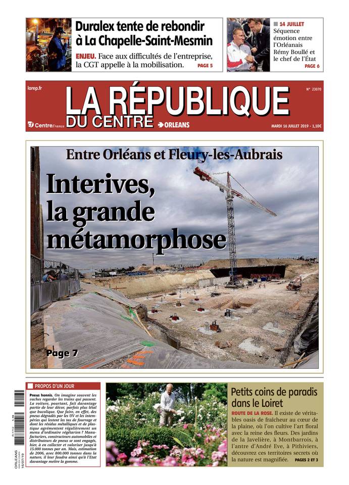 La République du Centre 16 juillet 2019 Abonnement République du Centre Pas Cher avec le BOUQUET ePresse.fr