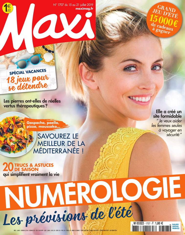 MAXI 15 juillet 2019 Abonnement à Maxi Pas Cher avec le BOUQUET ePresse.fr
