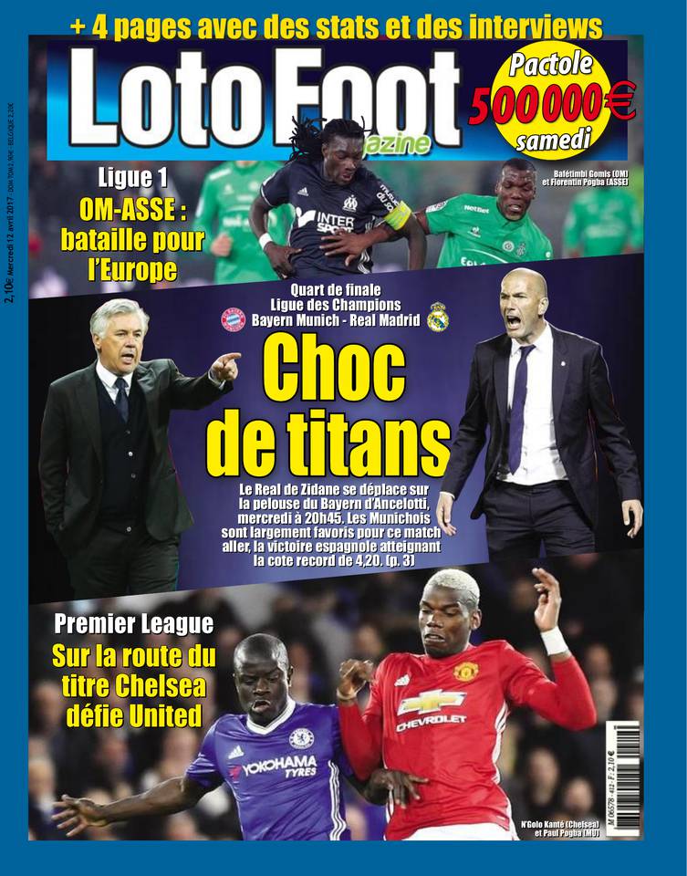 Loto Foot Magazine 12 avril 2017 Loto Foot Magazine du 12 avril 2017 à télécharger sur iPad