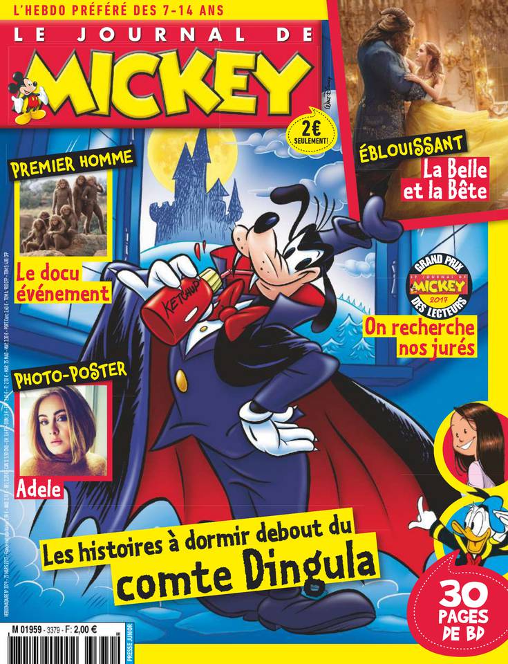 Le Journal de Mickey 22 mars 2017 Le Journal de Mickey N°3379 du 22 mars 2017 à télécharger sur iPad