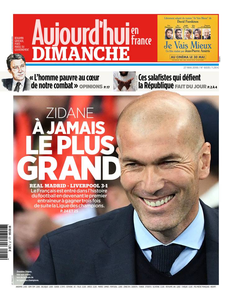 Aujourd'hui en France 27 mai 2018 Abonnement Aujourd’hui en France Pas Cher avec le BOUQUET ePresse.fr