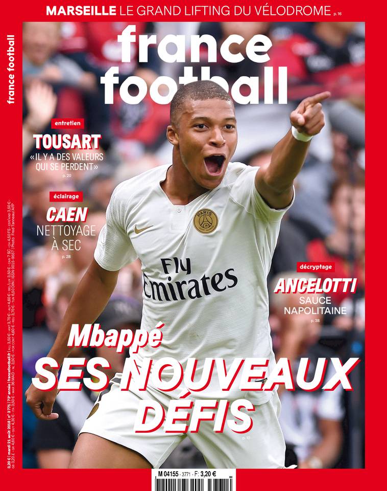 France Football 21 août 2018 France Football du 21 août 2018 à télécharger sur iPad