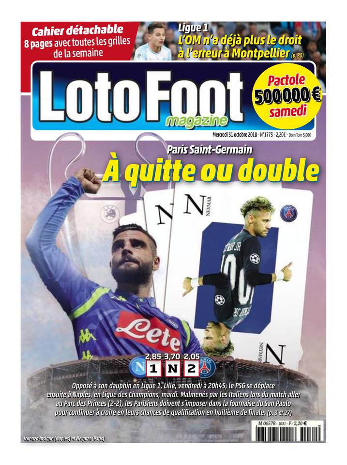Loto Foot Magazine 31 octobre 2018 Loto Foot Magazine du 31 octobre 2018 à télécharger sur iPad