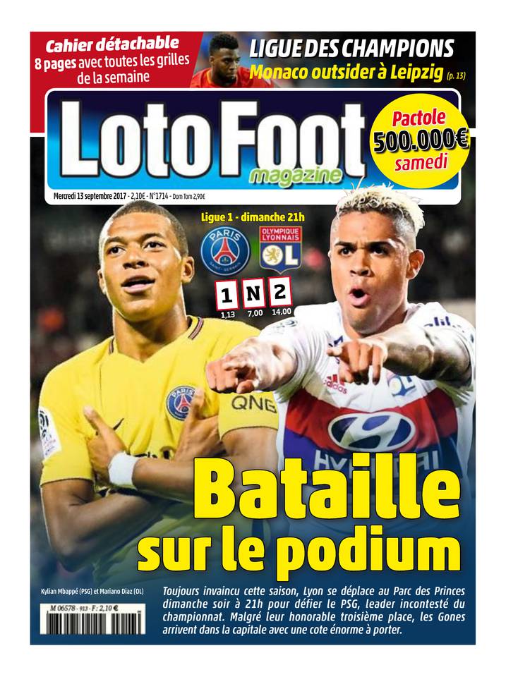 Loto Foot Magazine 13 septembre 2017 Loto Foot Magazine du 13 septembre 2017 à télécharger sur iPad