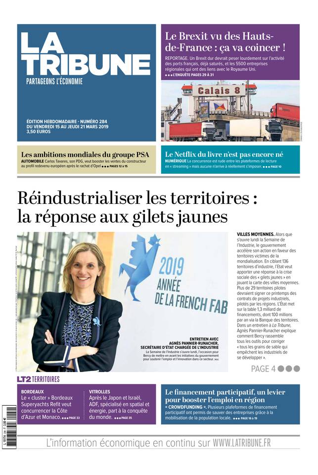 La Tribune Hebdomadaire 15 mars 2019 La Tribune Hebdomadaire du 15 mars 2019 à télécharger sur iPad
