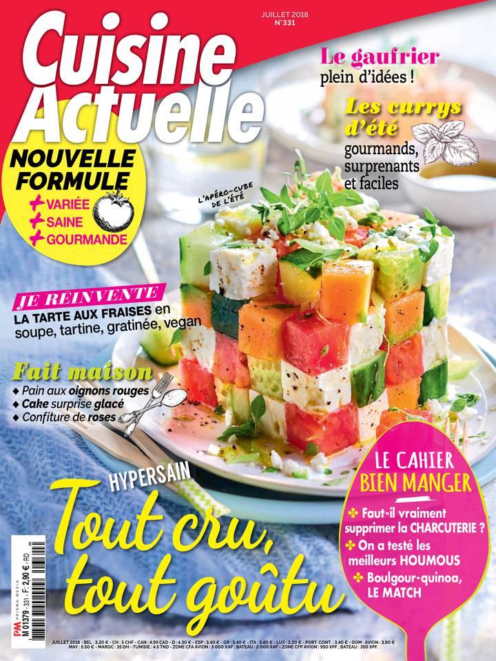 Cuisine Actuelle 11 juin 2018 Abonnement à Cuisine Actuelle Pas Cher avec le BOUQUET ePresse.fr