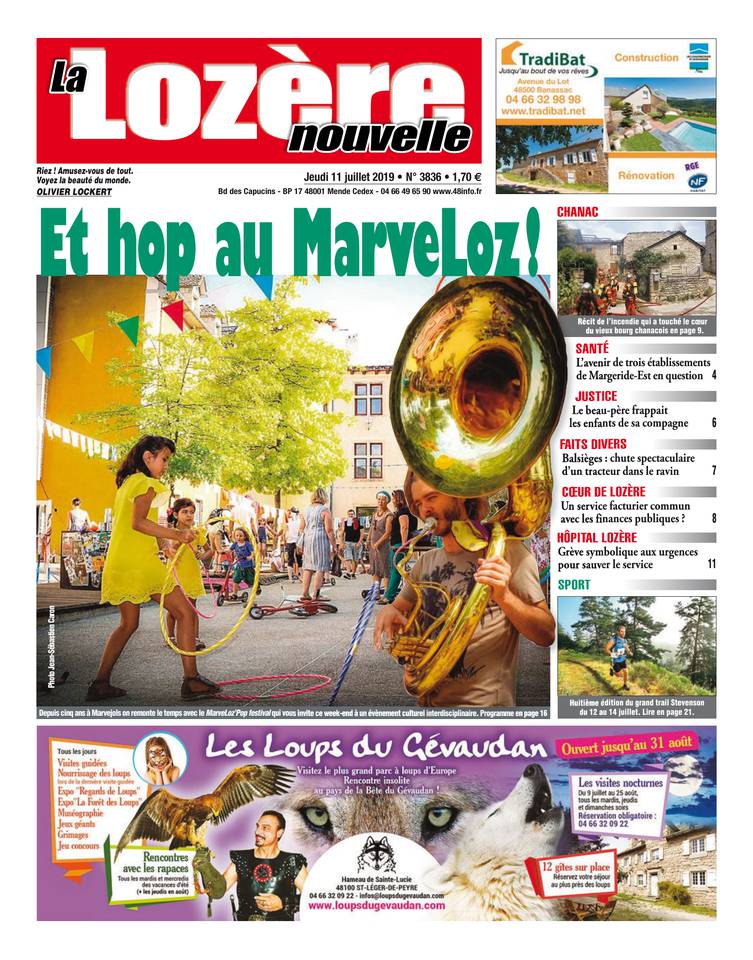 La Lozère Nouvelle 11 juillet 2019 Abonnement La Lozère Nouvelle Pas Cher avec le BOUQUET INFO ePresse.fr
